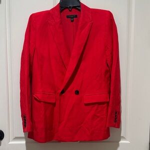 Ann Taylor Vibrant Red Blazer